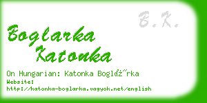 boglarka katonka business card